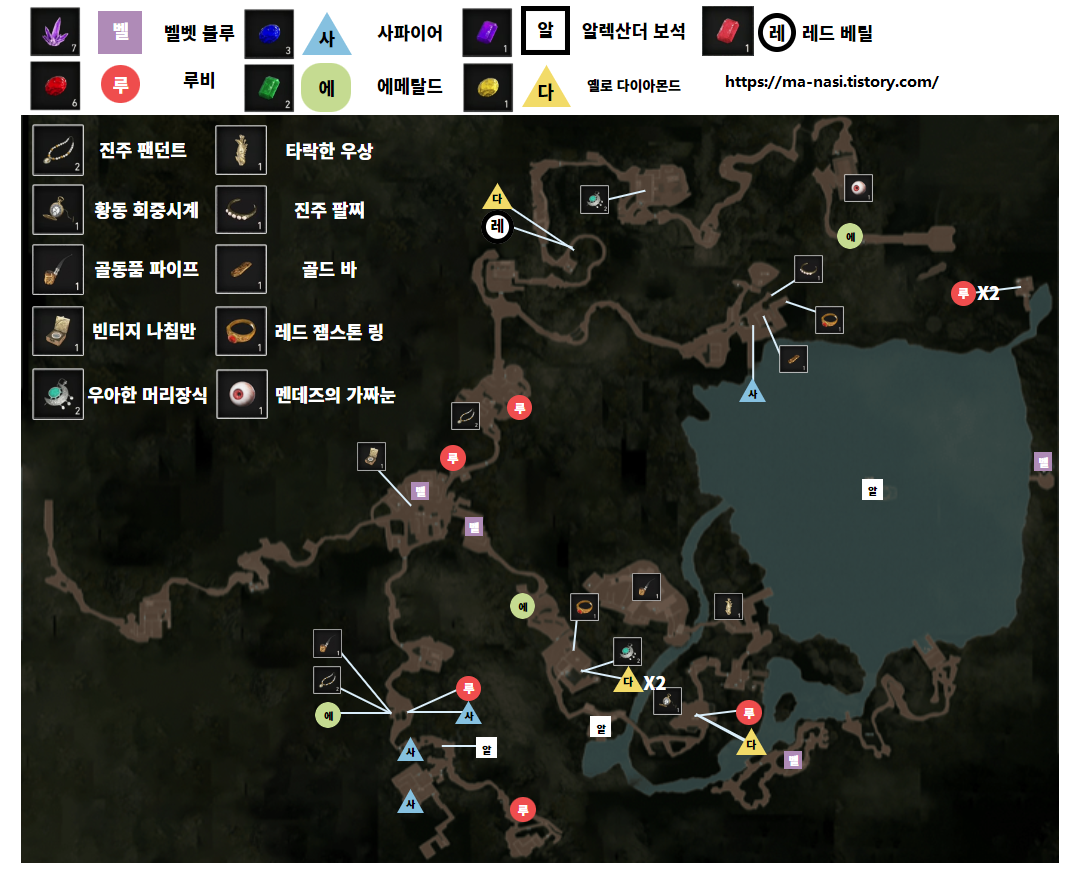 바이오 하자드 Re:4 마을 중요 아이템 및 수집품. 획득 방법 / 지도 (챕터 1-6)