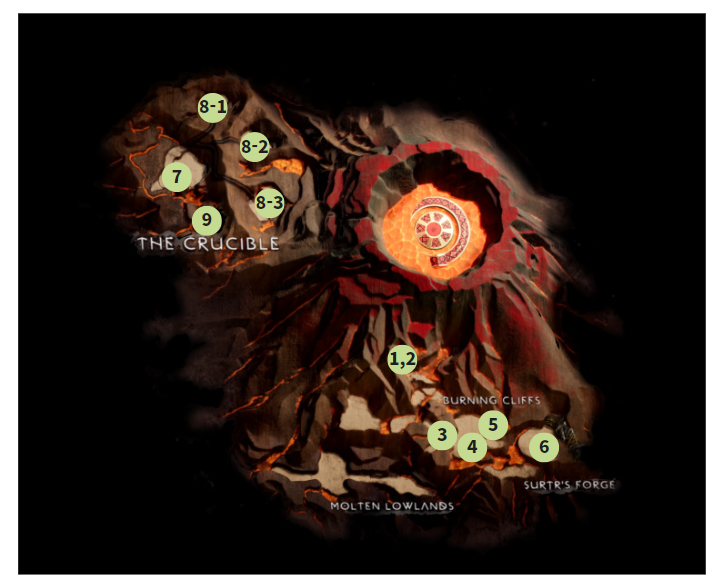 갓 오브 워 라그나로크 / 무스펠하임 공략 및 지도 100%