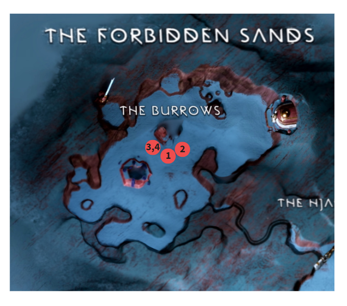 갓 오브 워 라그나로크 / 땅굴지대 공략 및 지도 100%