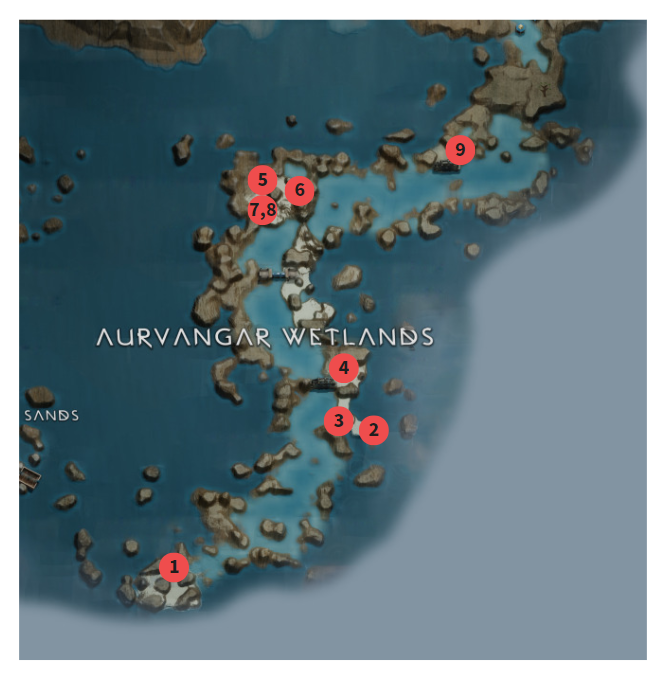 갓 오브 워 라그나로크 / 아우방가르 습지대 공략 및 지도 100%