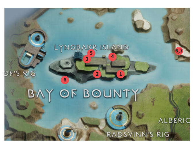 갓 오브 워 라그나로크 / 링바르트 섬 공략 및 지도 100%