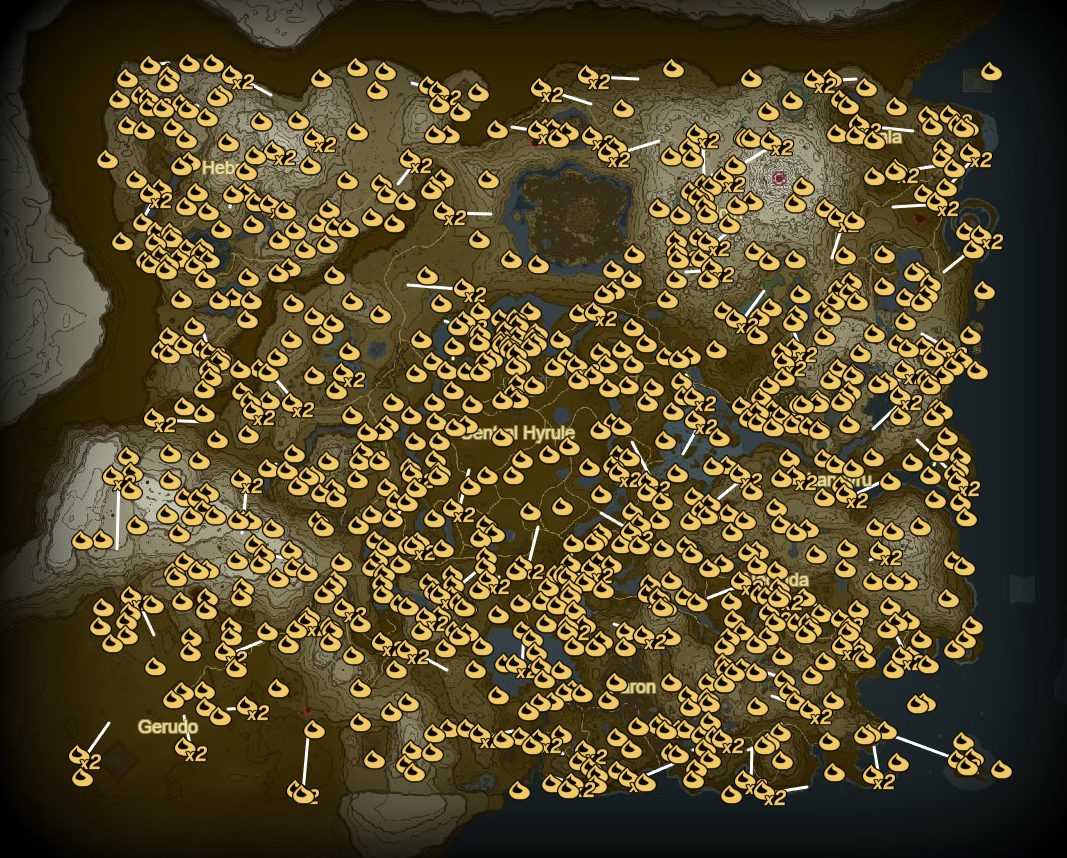 젤다의 전설 티어스 오브 더 킹덤 : 코로그 열매 통합 정리 (젤다 왕눈 지도, 젤다의 전설 왕국의 눈물, 젤다의 전설 지도, 젤다 왕눈 지도, 젤다 코로그 위치)