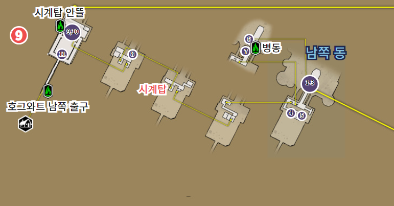 호그와트 레거시 – 필드 가이드 페이지 9번 ( 호그와트 / 호그와트 지도)