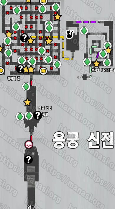 메타포 : 리판타지오 – 용궁 신전 지도 / 공략 및 수집품 공략