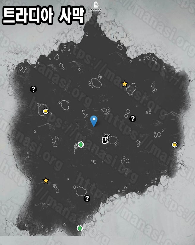 메타포 : 리판타지오 – 트라디아 사막 지도 / 공략 및 수집품 공략