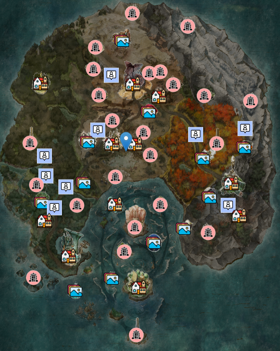 메타포 : 리판타지오 – 세계 지도 및 모든 지역