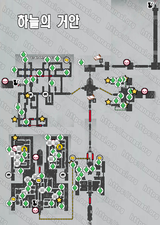메타포 : 리판타지오 – 하늘의 거안 (공중정원) 지도 / 공략 및 수집품 공략