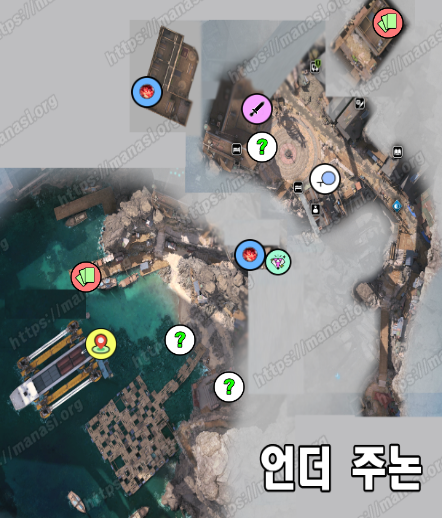 파이널 판타지 7 : 리버스 – 언더 주논 지도