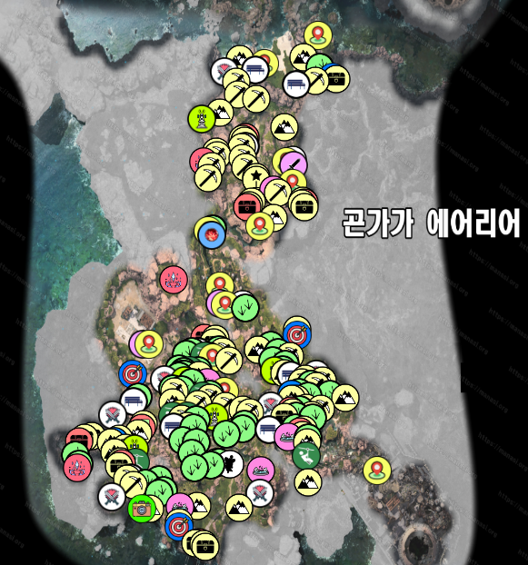 파이널 판타지 7 : 리버스 – 곤가가 에어리어 지도