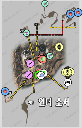 파이널 판타지 7 : 리버스 – 언더 소서 지도