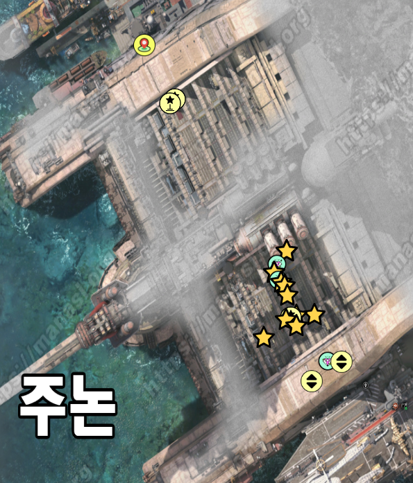 파이널 판타지 7 : 리버스 – 주논 내부 지도