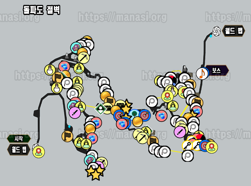 클레르 옵스퀴르 : 33원정대 / 돌파도 절벽 지도