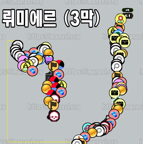 클레르 옵스퀴르 : 33원정대 / 뤼미에르 (3막) 지도