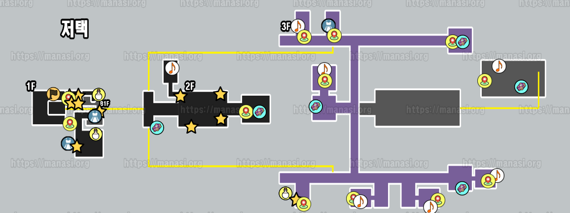 클레르 옵스퀴르 : 33원정대 / 저택 지도