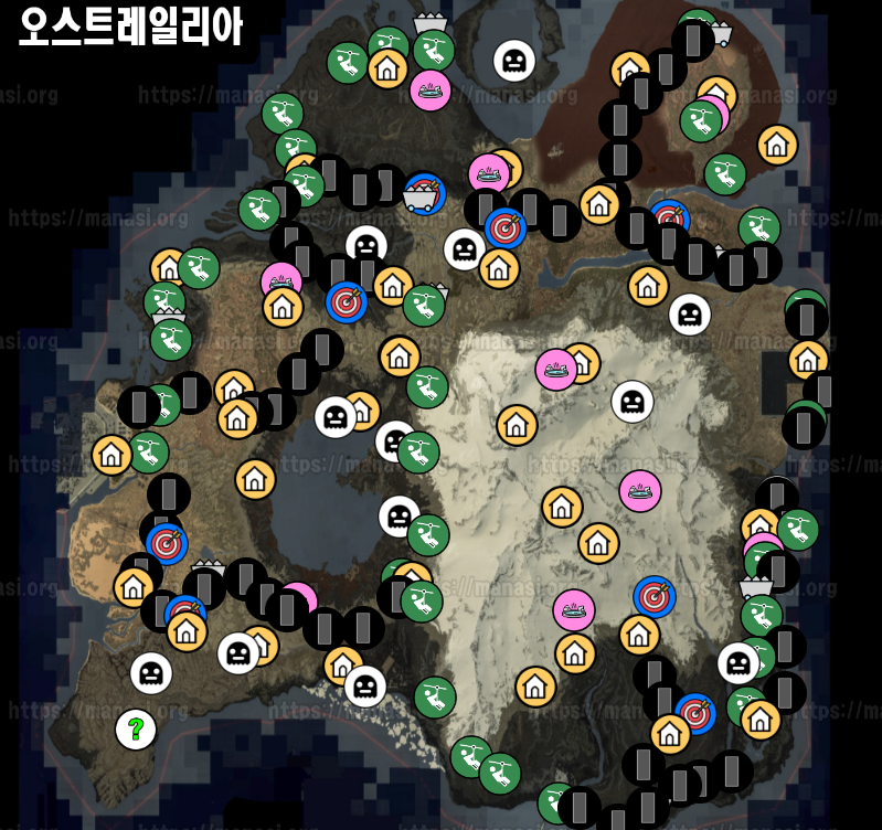 데스 스트랜딩 2 : 오스트레일리아 지도 및 공략