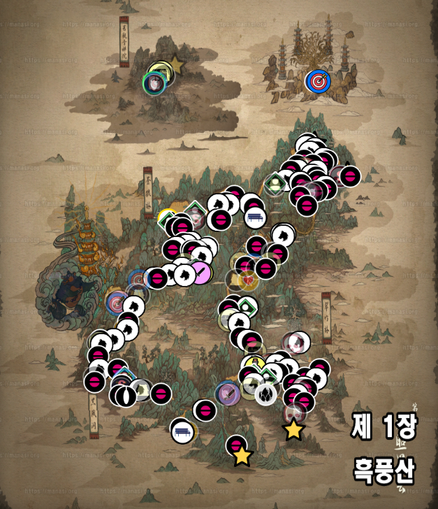 검은신화 : 오공 / 흑풍산 지도 및 공략