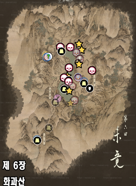 검은신화 : 오공 / 화과산 지도 및 공략 (수)