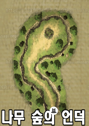 드래곤 퀘스트 7 : 리 이매진드 / 나무 숲의 언덕 지도 (과거)