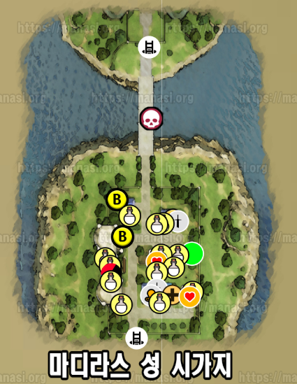 드래곤 퀘스트 7 : 리 이매진드 / 마디라스 성 시가지 지도 (과거)