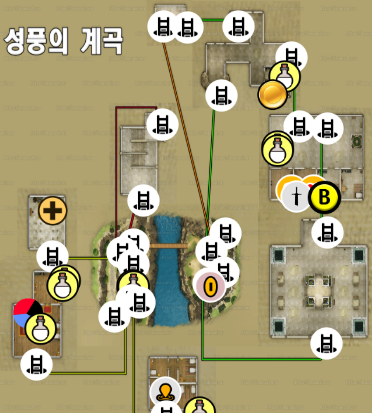 드래곤 퀘스트 7 : 리 이매진드 / 성풍의 계곡 지도 (과거)
