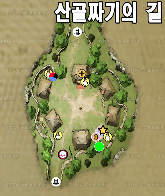 드래곤 퀘스트 7 : 리 이매진드 / 산 골짜기의 길 지도 (과거)